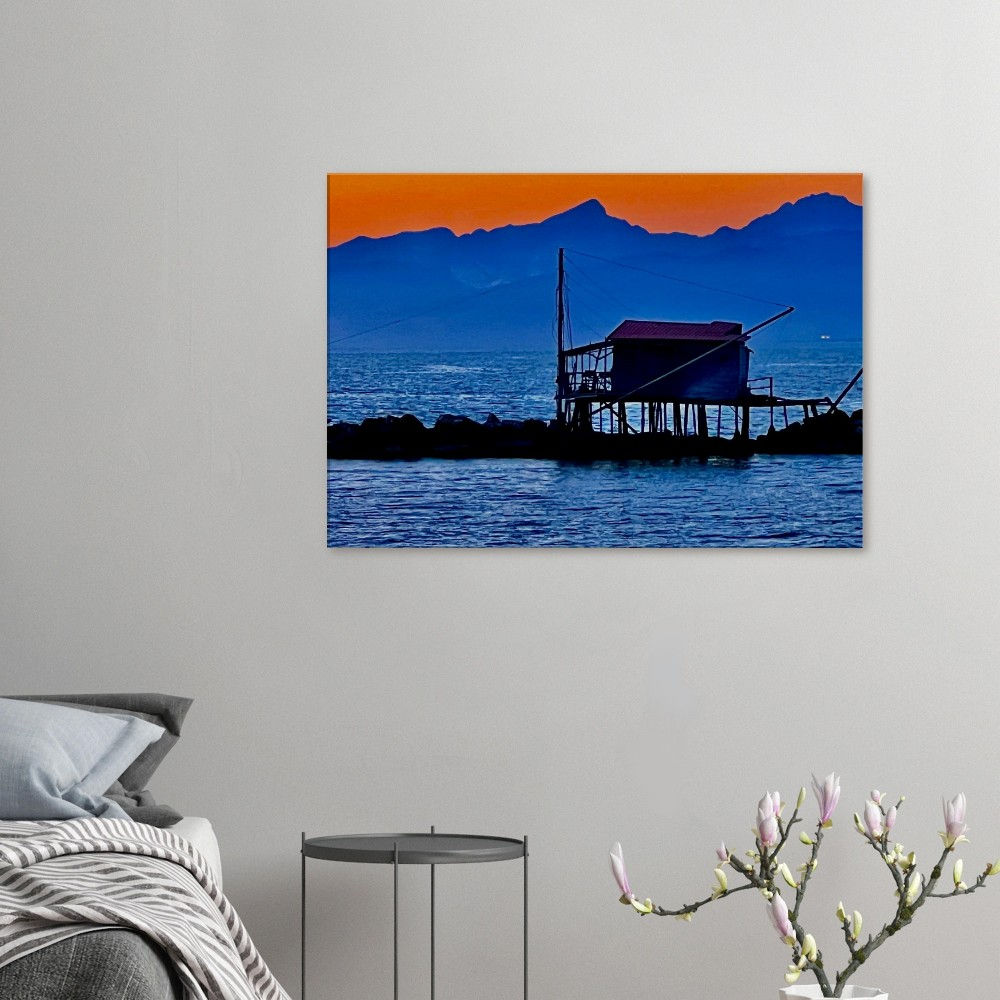 Fish House on Marina di Pisa on Canvas