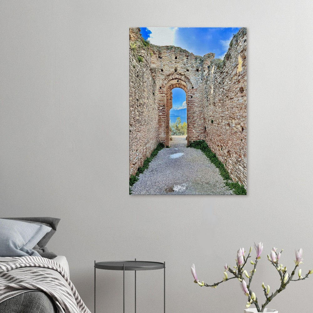 Grottoes of Catullo in Sirmione on Canvas