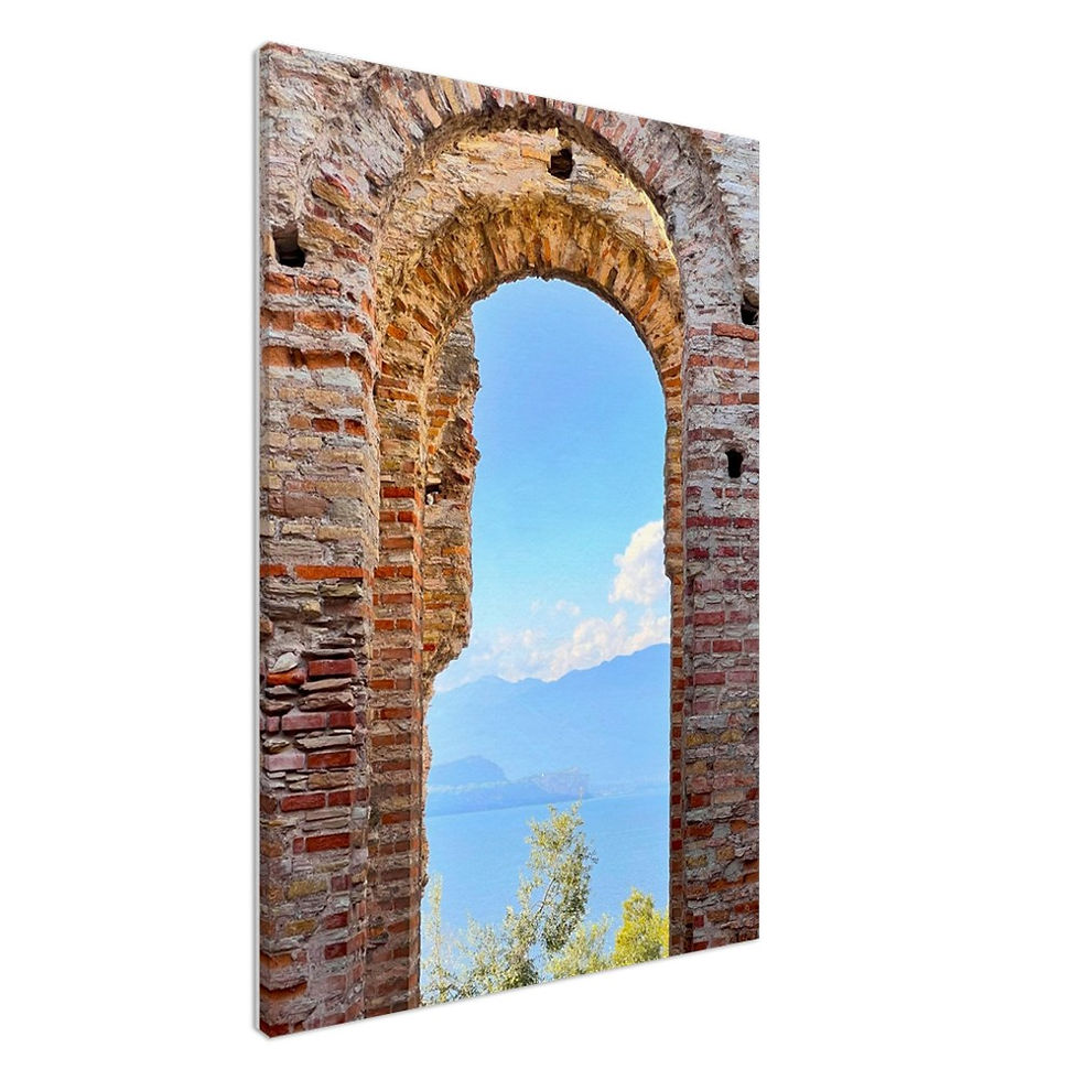 Grotto di Catullo e Museo Archologico di Sirmione, stone and blue sky