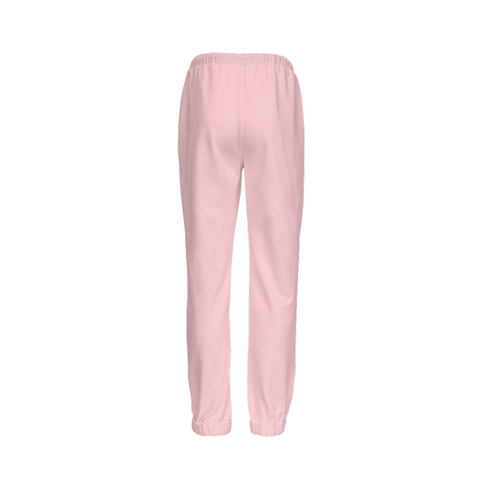 Thumbnail: PEACE Unisex Casual Fit Jogging Pants-Cotton Feel-Light Pink

