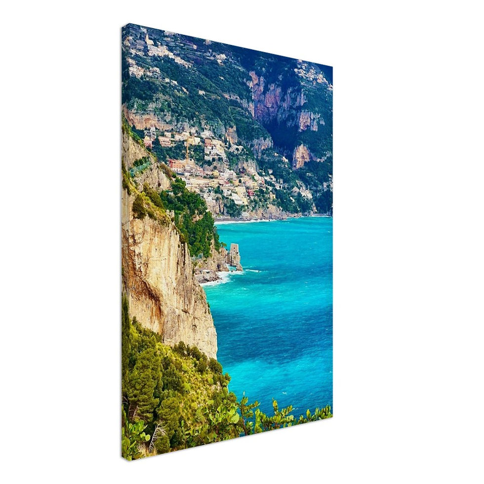 Thumbnail:  The Cliffs of the Amalfi on Canvas