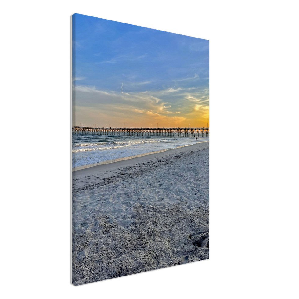 Carolina Beach Pier NC on Canvas