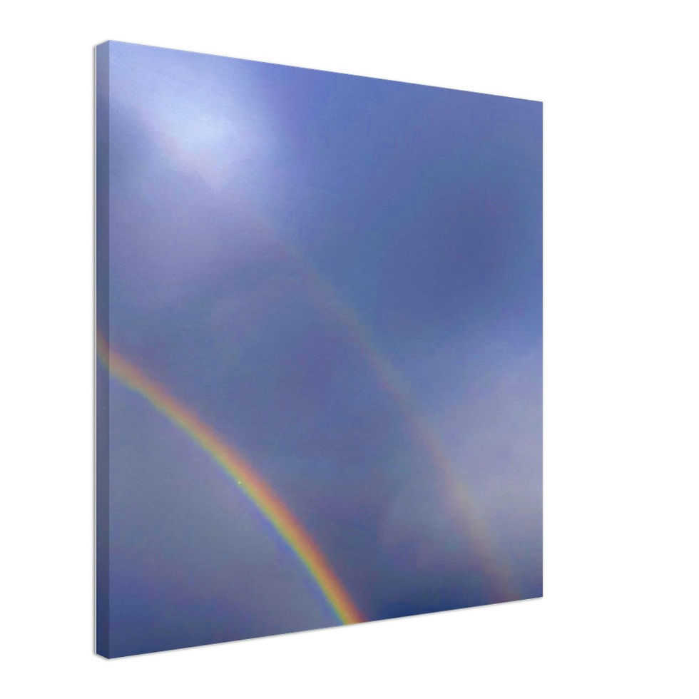 Double rainbow on canvas