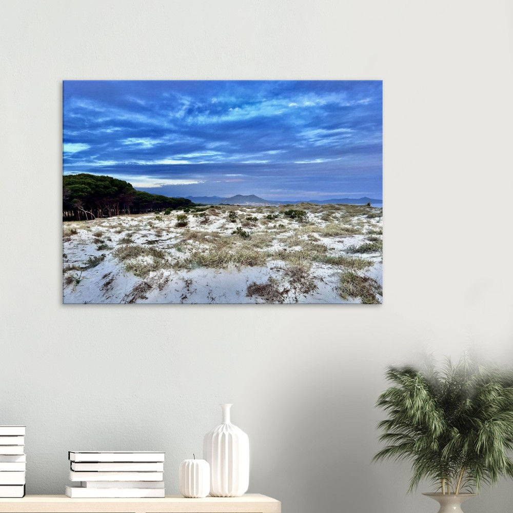 Santa Lucia Beach in Neutral on Canvas