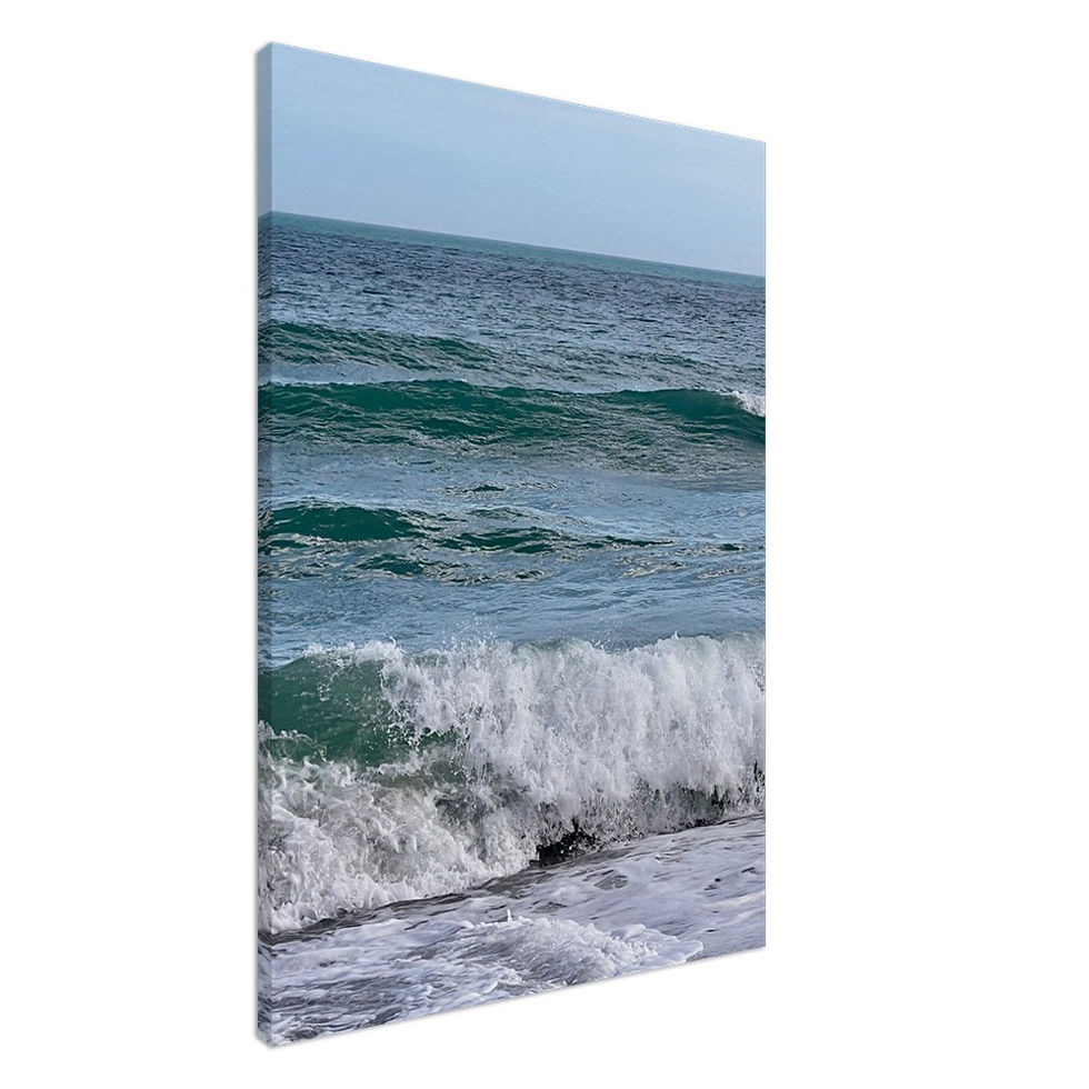 Cool Waves on Canvas