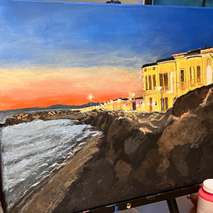 Marina di Pisa at Sunset