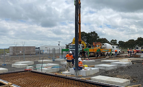 Civil works at the APA gas compressor station