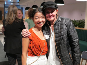 Annemarie Fischer with friend