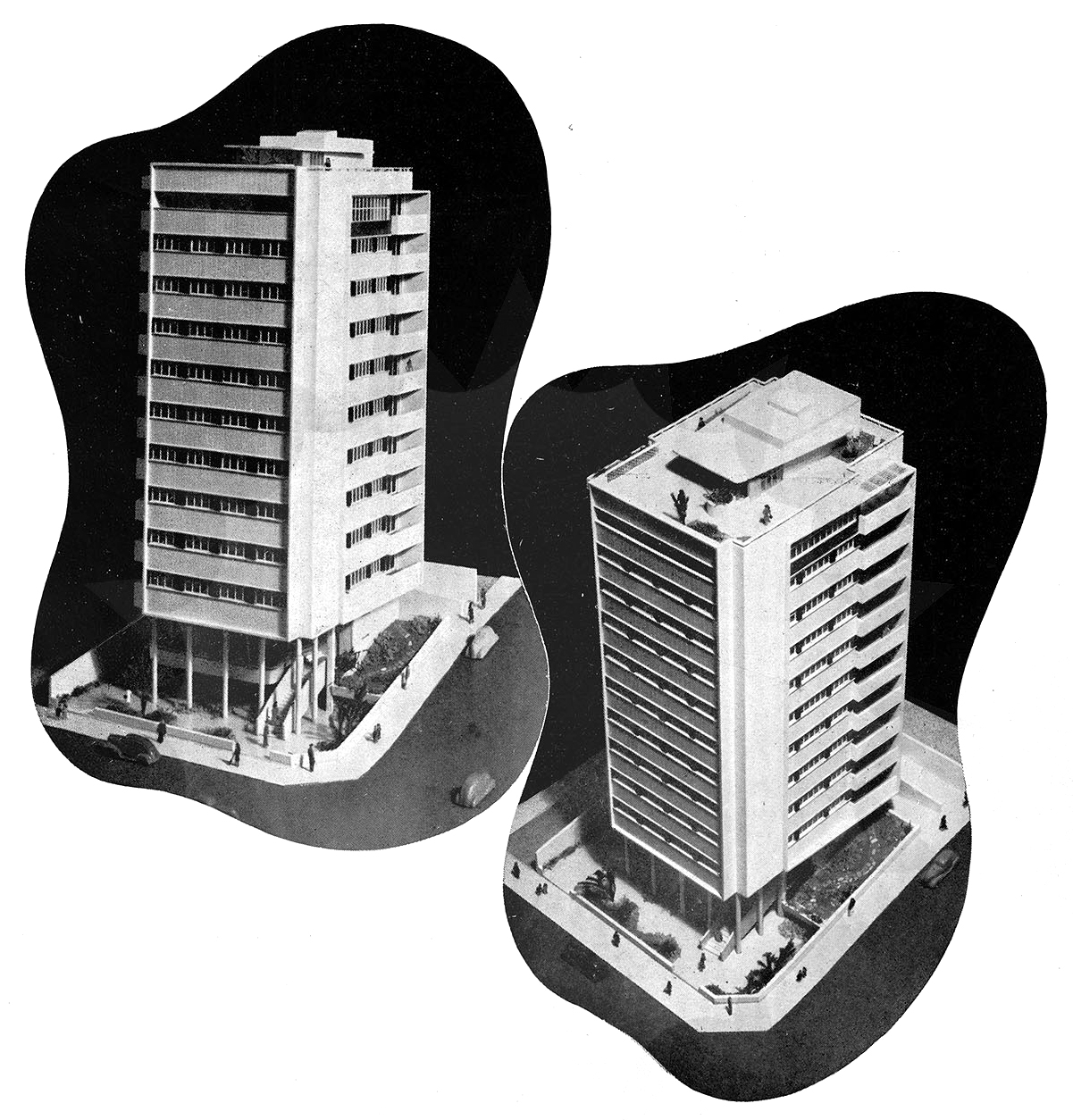 edifício pilotis