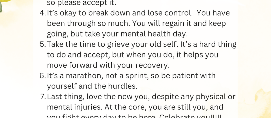 Go easy on yourself