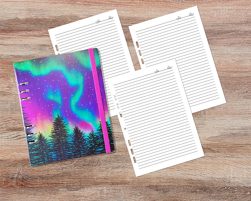 Miniatura: Fichário 120 folhas Pautadas