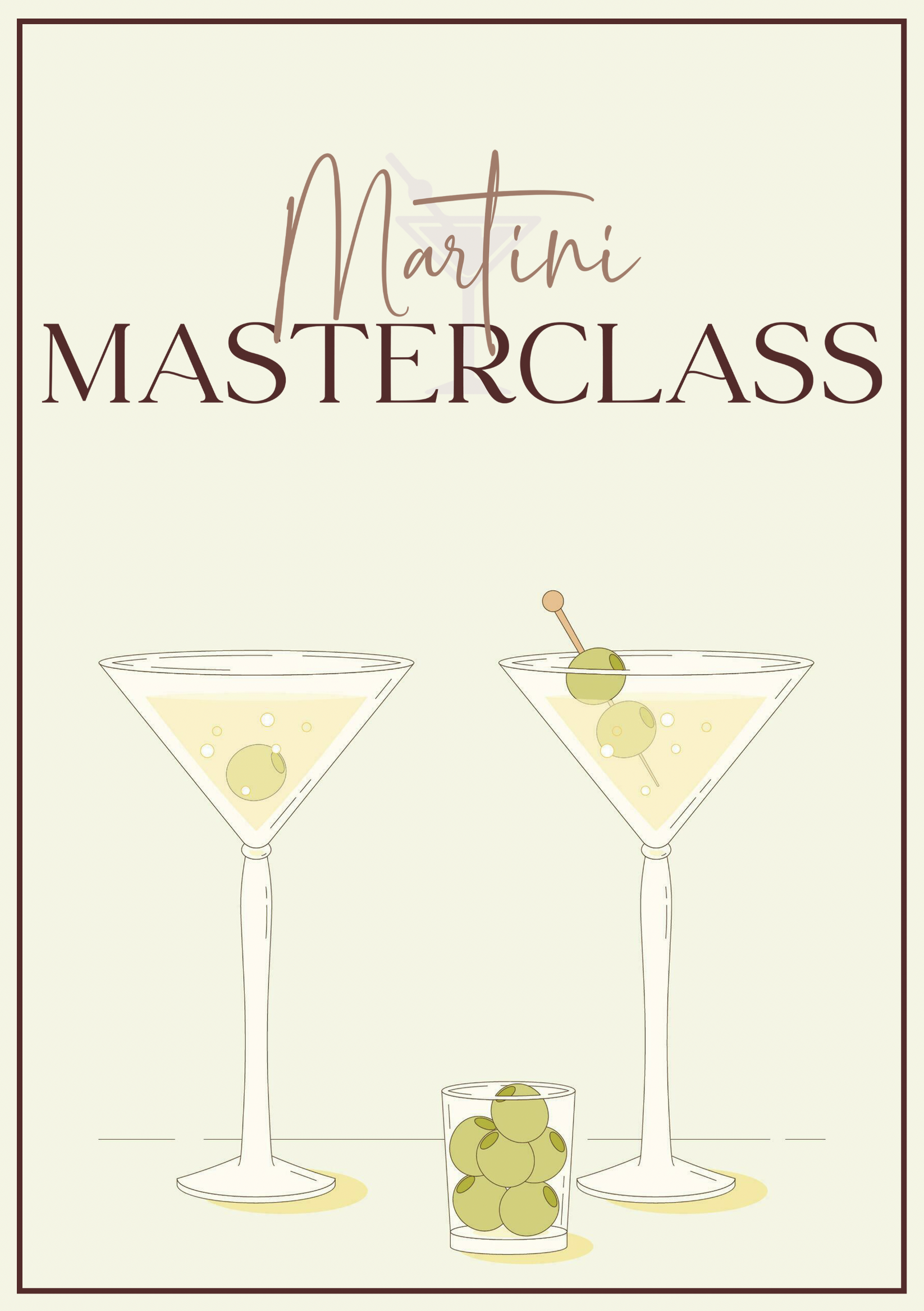 Martini Masterclass Poster