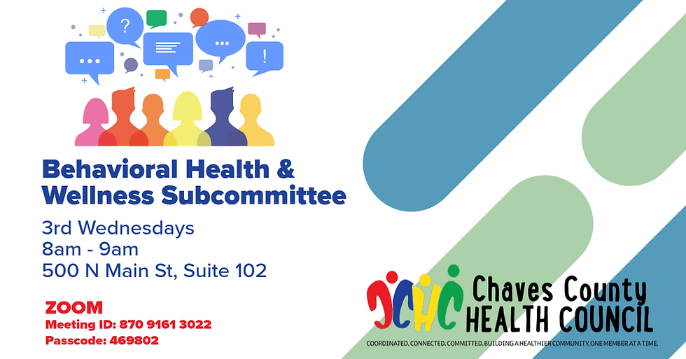 Behavioral Health & Wellness Subcommittee Meeting