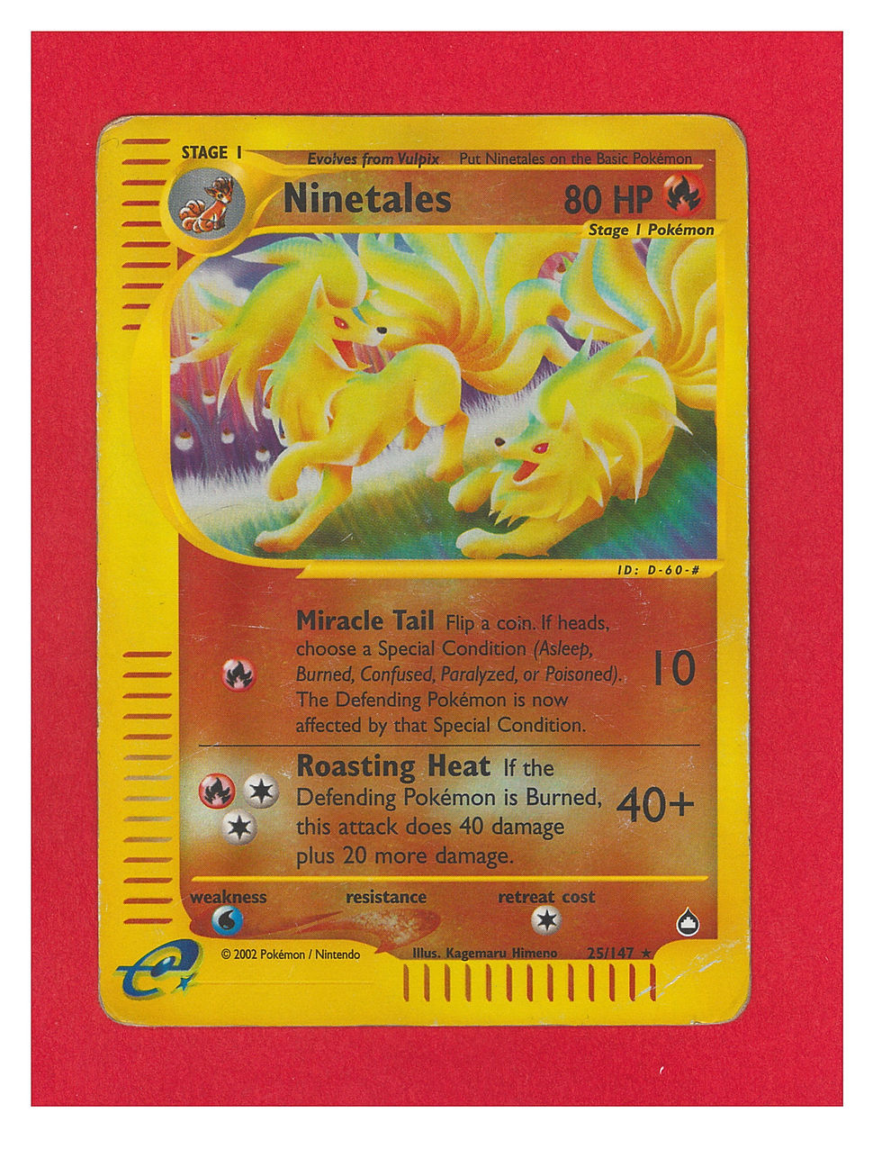 Ninetales, Reverse Holo (Aquapolis 25/147)