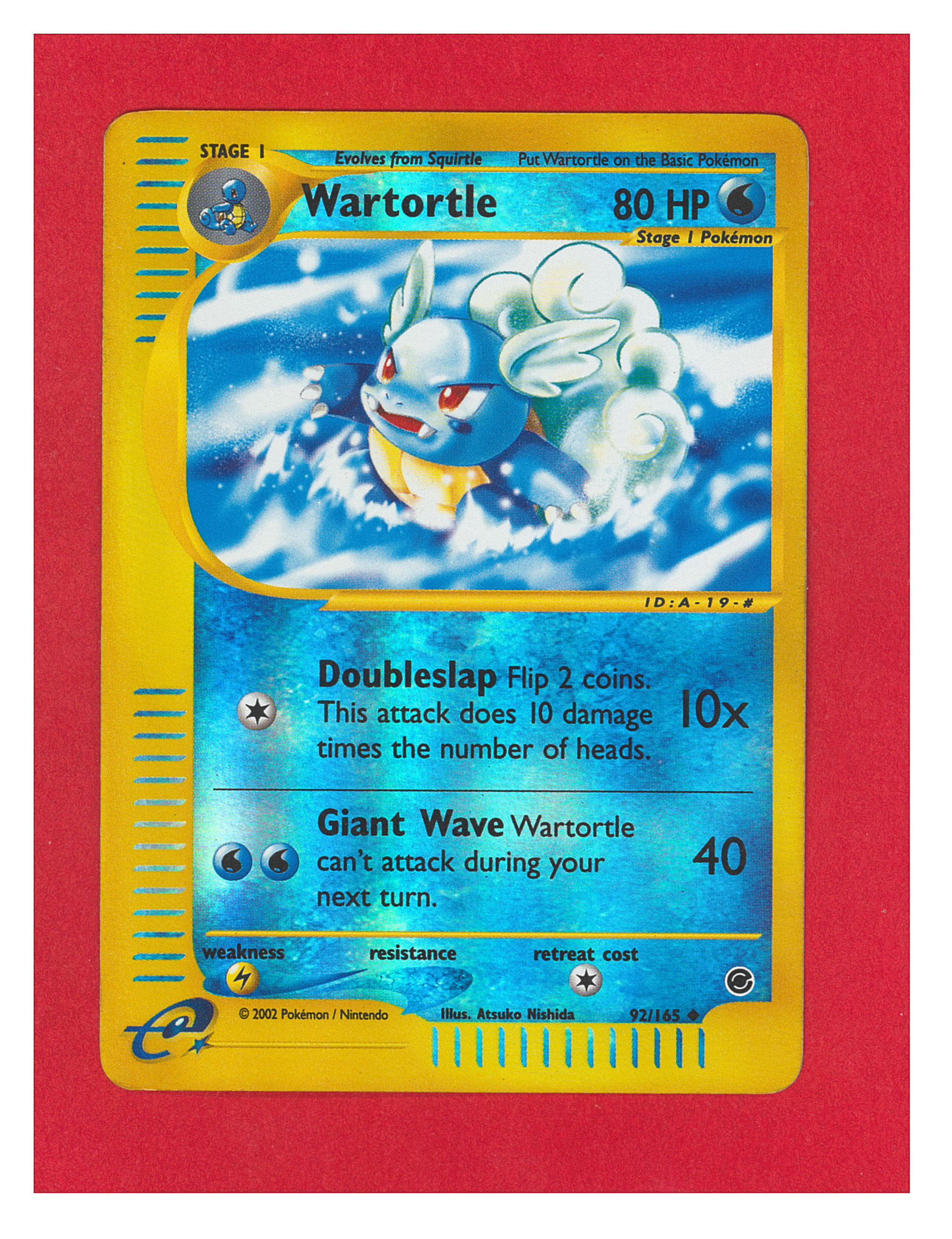 Wartortle, Reverse Holo (Expedition Base Set 92/165)