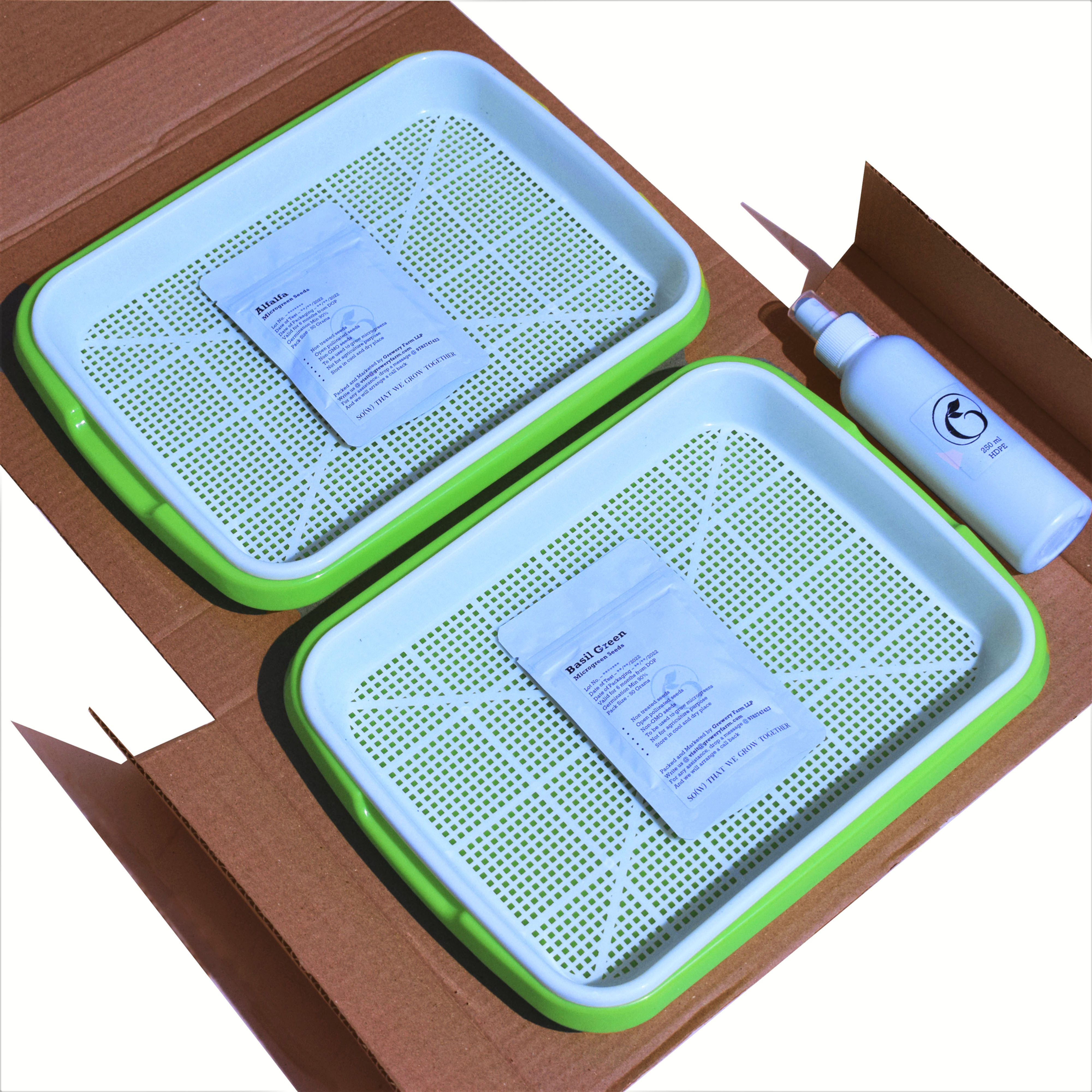 Grewery Farm Premium Microgreens Kit