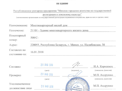 Каменная Горка дом №60: получен технический паспорт на дом