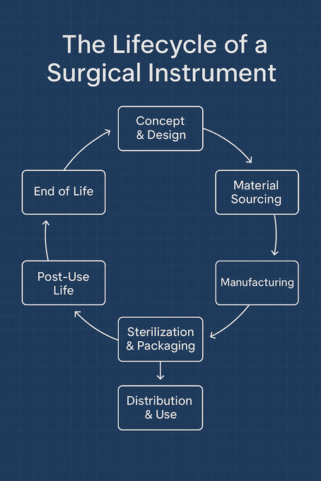 Surgical Instruments 101 - Lifecyle : From raw steel to operating room & beyond.