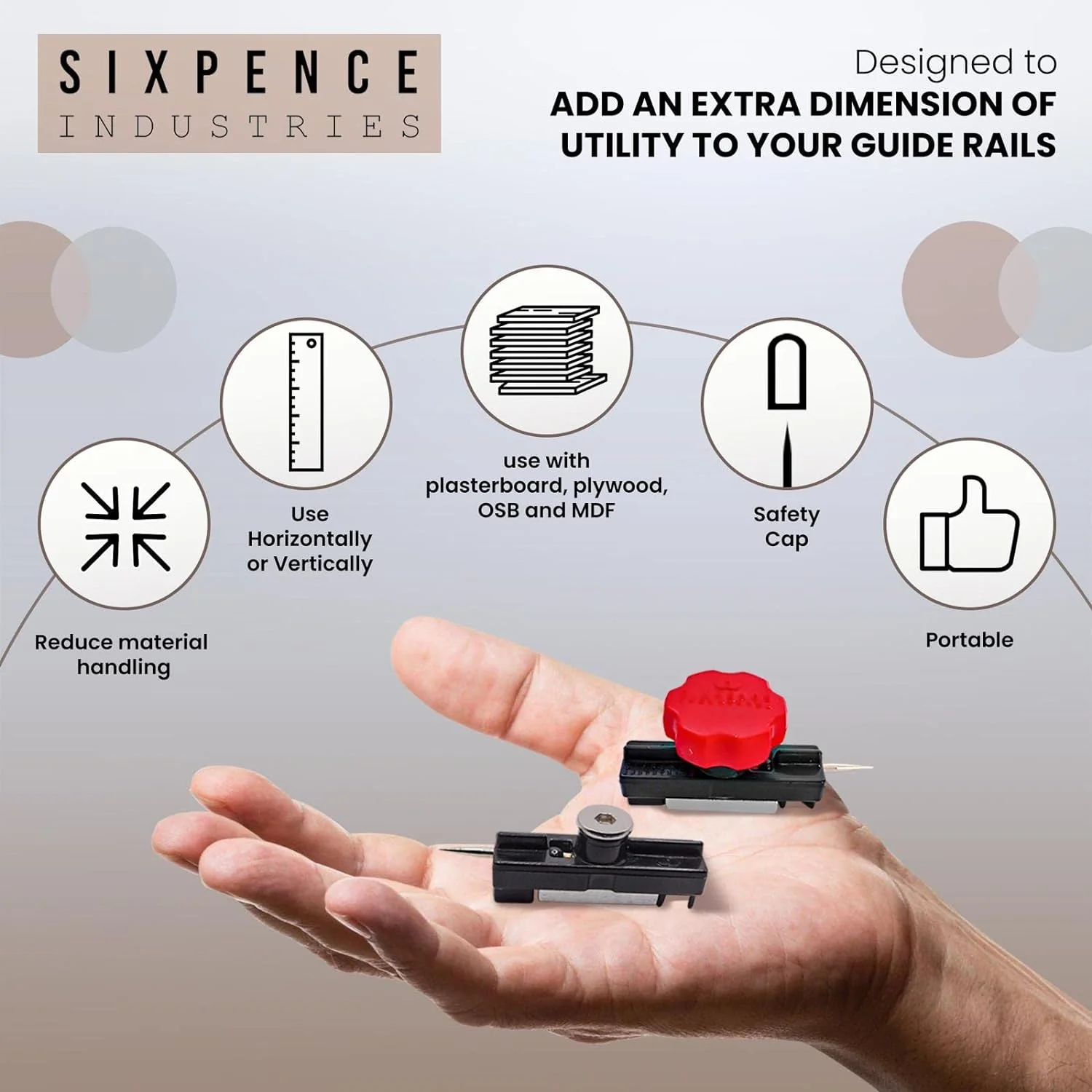 Buy Rail Stay Universal Guide rail Stay - Six Pe | Tooltech Australia ...