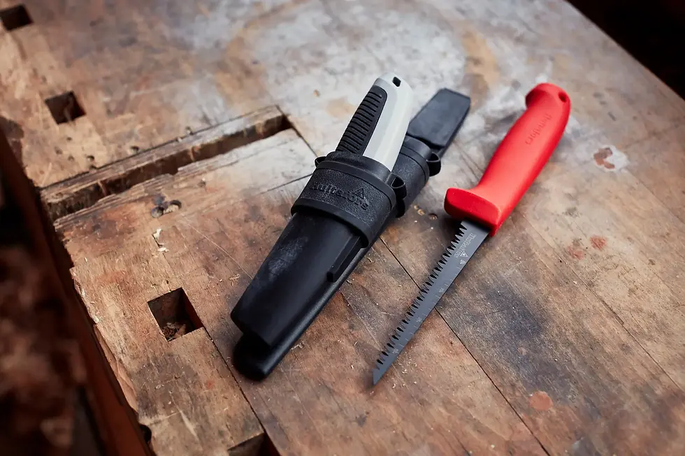 Thumbnail: Hultafors - Double Holster JS & URA - Jab Saw - Knife - Gyprock Tools