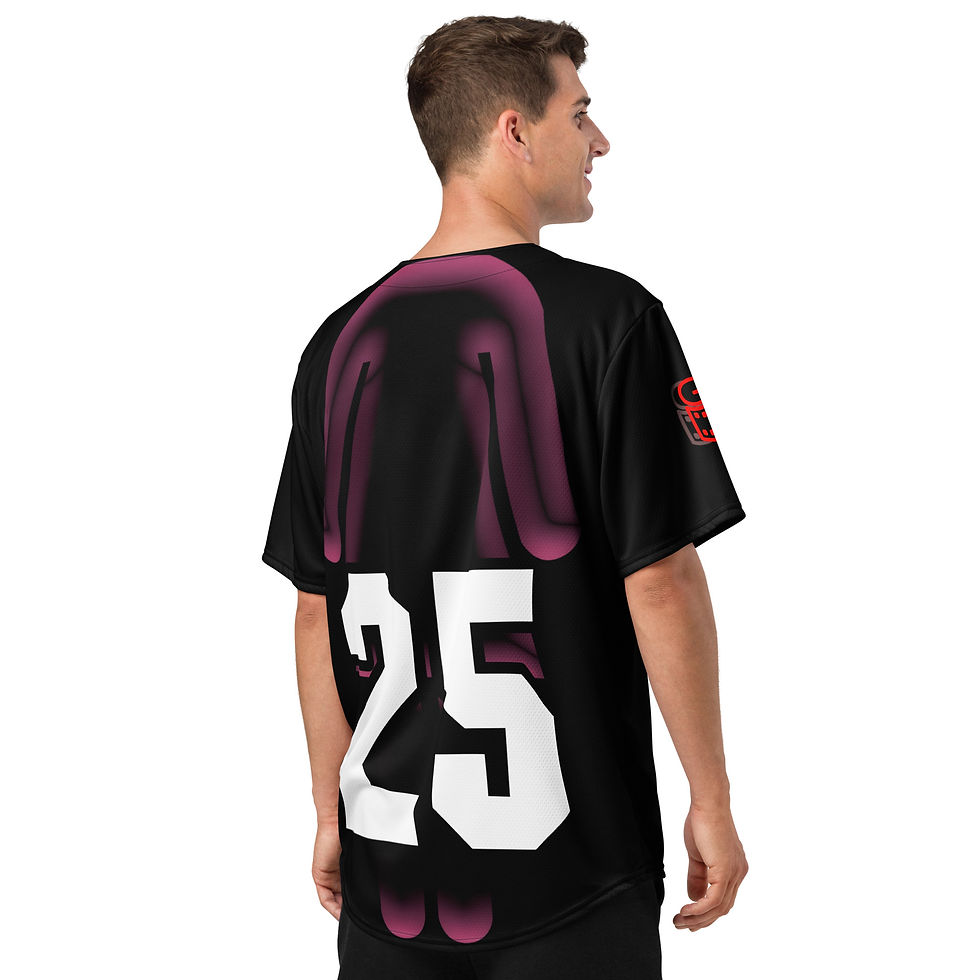 Thumbnail: TikTok Thot BaseBall Jersey - Black