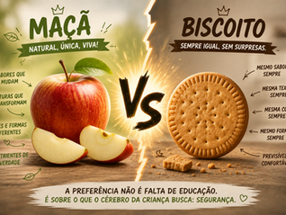 criança prefere comer biscoitos do que frutas