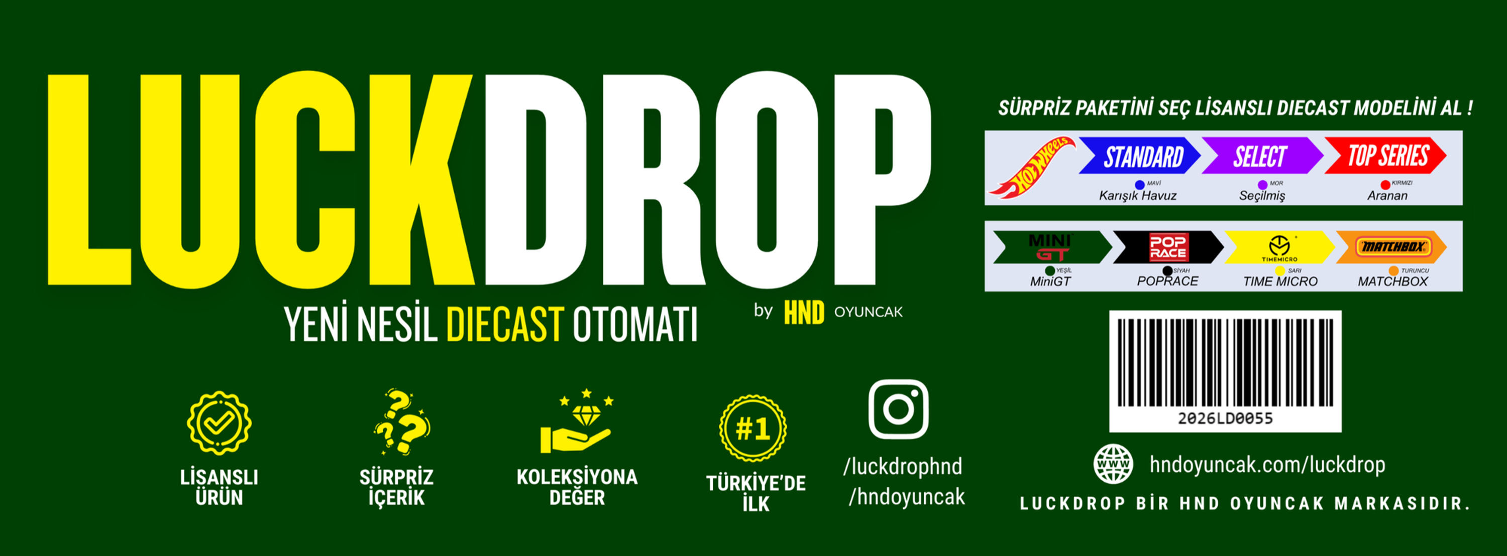 LUCKDROP YEŞİL SÜRPRİZ PAKET (MINIGT)