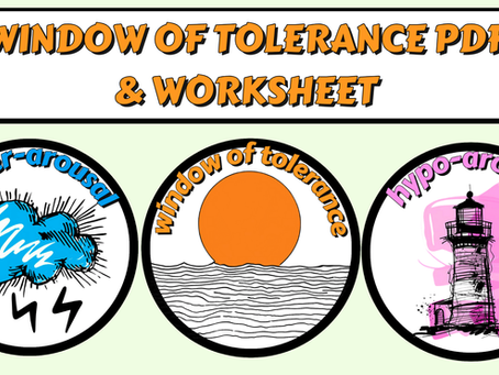 Understanding The Window of Tolerance PDF & worksheet
