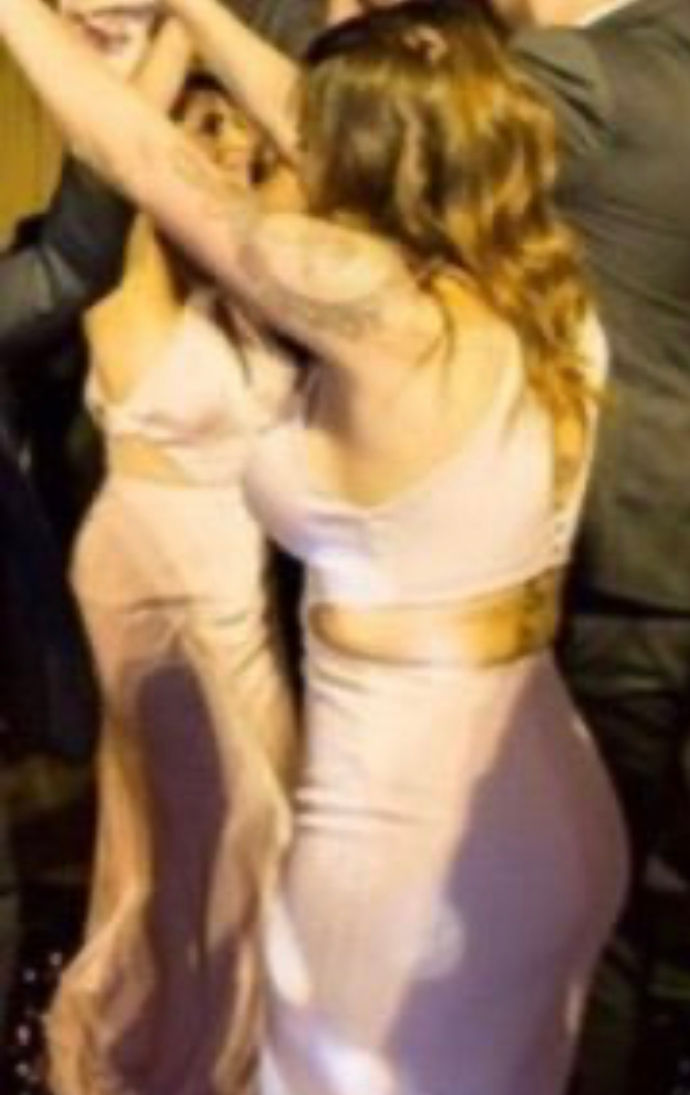 Miniatura: Vestido de festa longo rose justinho