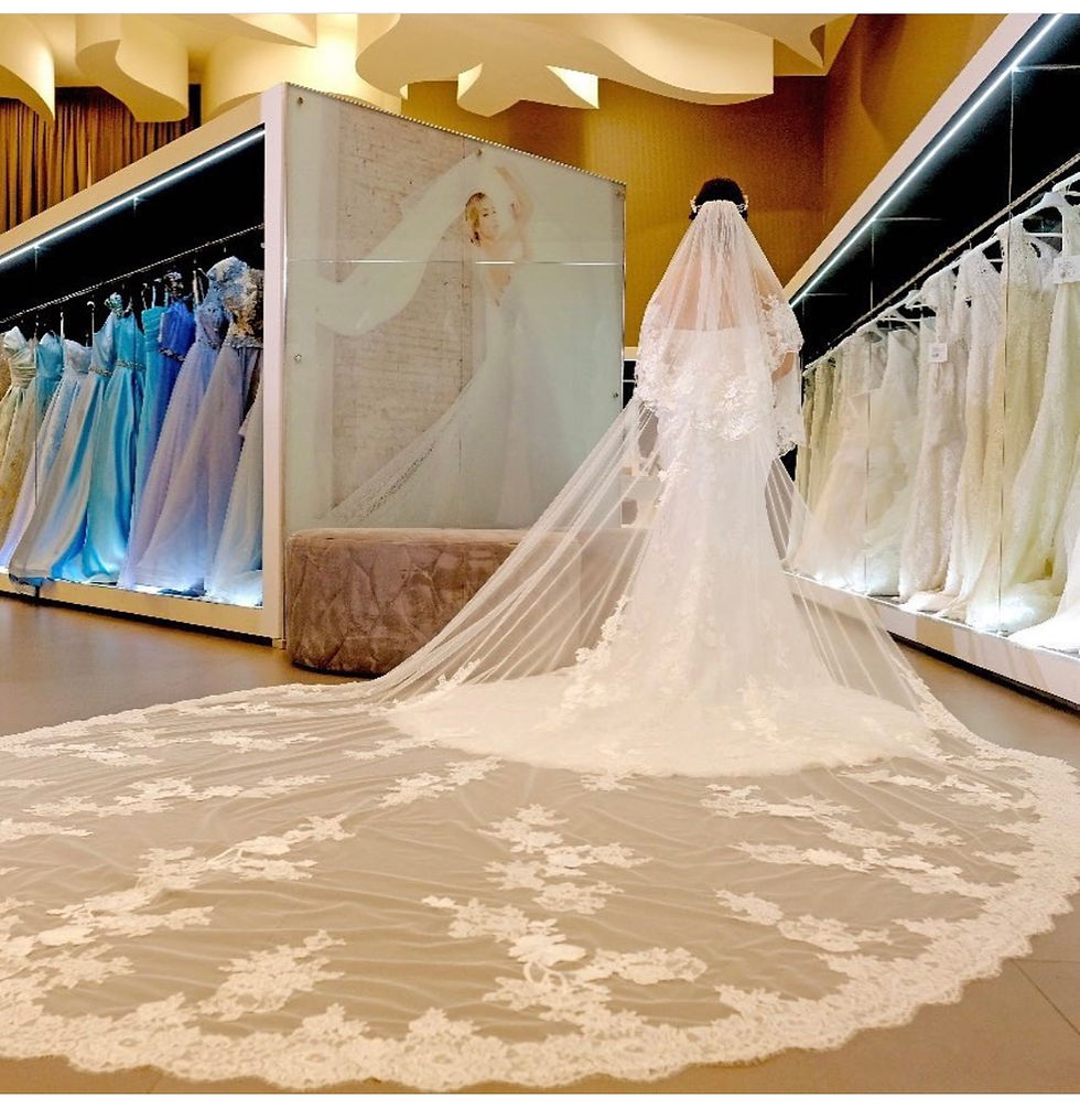 Miniatura: Vestido de noiva Pronovias semi sereia em renda