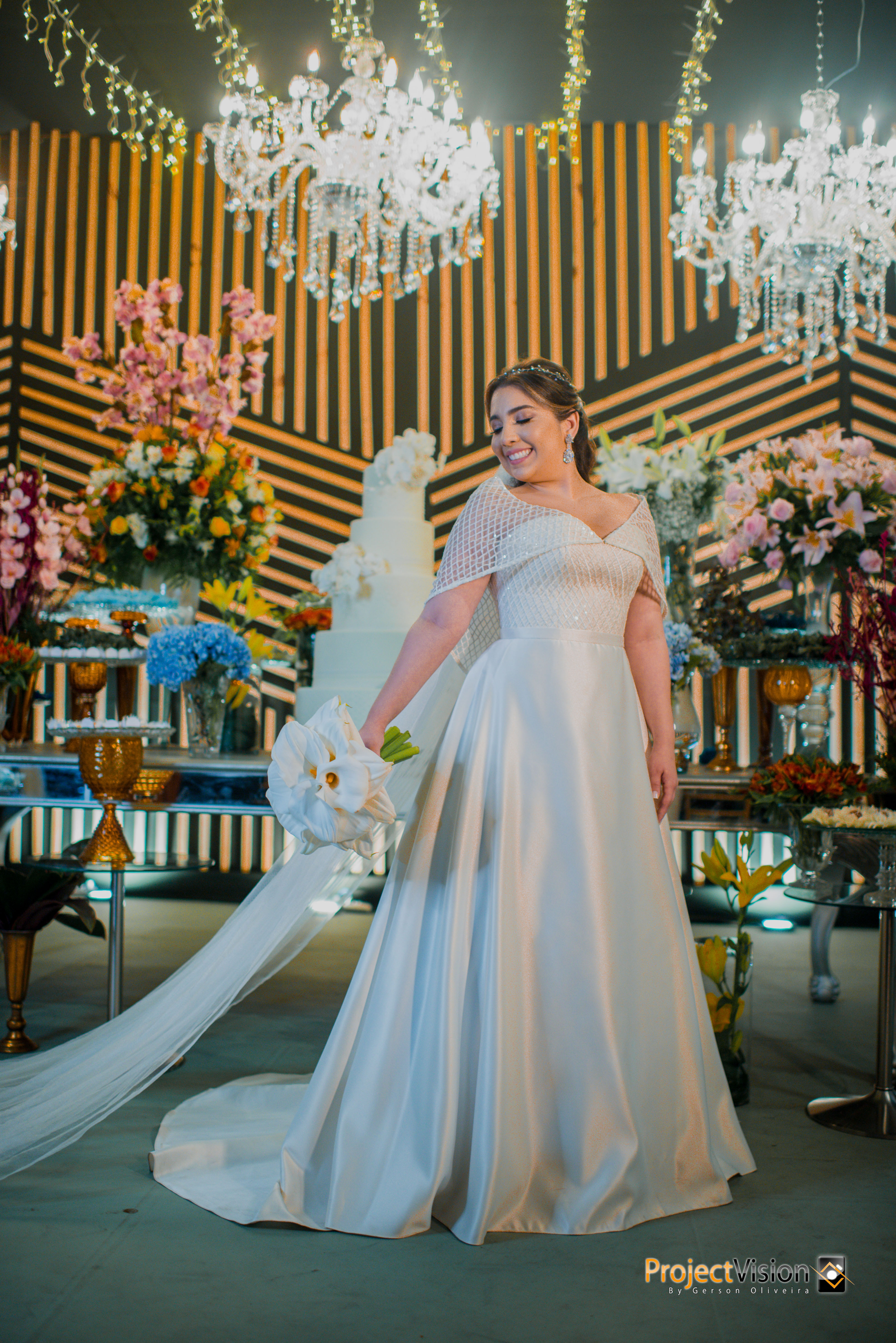 Vestido de noiva princesa minimalista Tici Sampaio