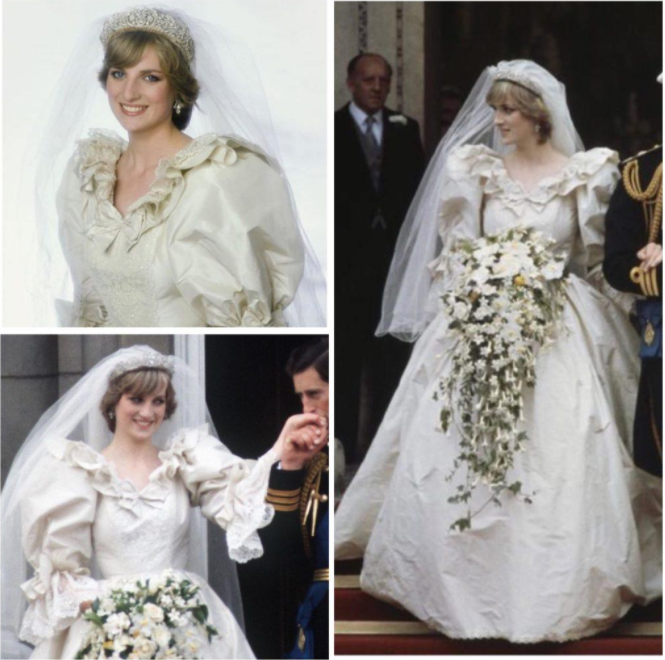 vestido de noiva Princesa Diana