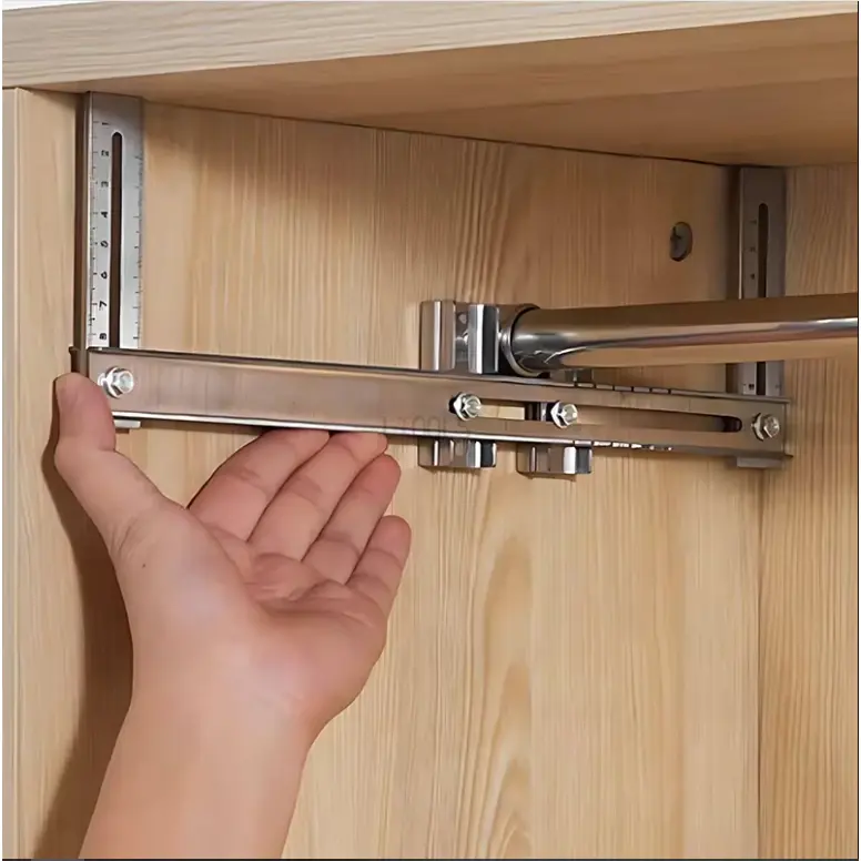 Thumbnail: Wardrobe Boom Installation Locator Ruler Punching Positioning Ruler for Wardrobe