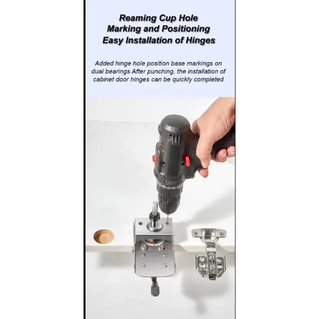 Thumbnail: Hinge Positioning Hole Punch 35mm Hinge Punch