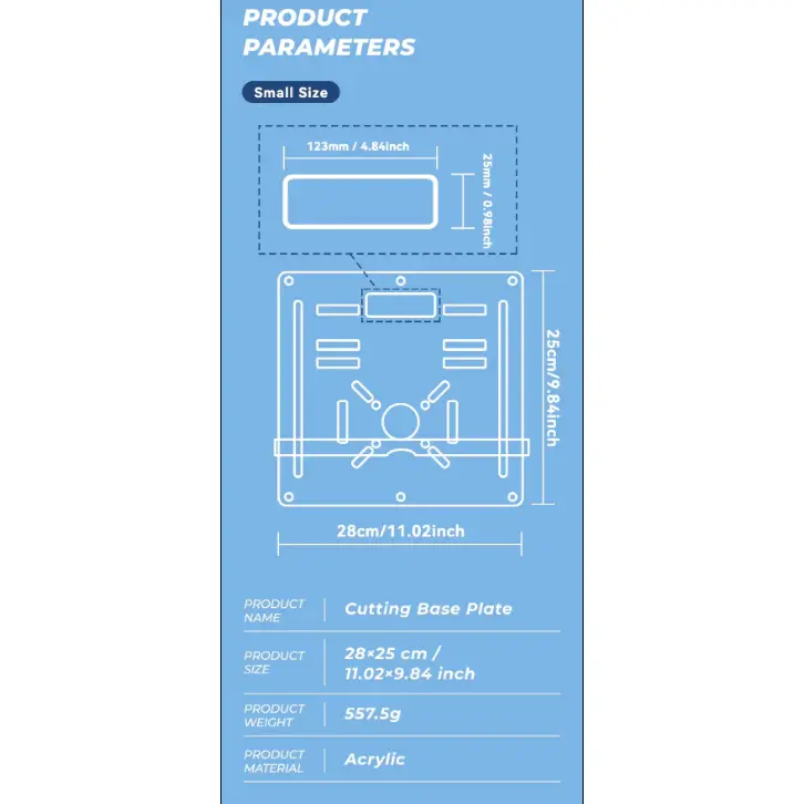 Thumbnail: 8mm Thickened Acrylic Cutting Base Plate Flip Board Multifunctional Adjustable