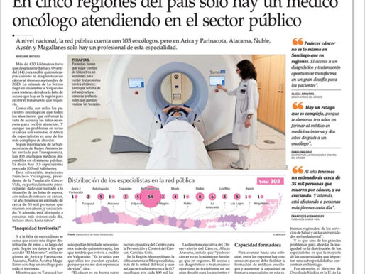 En cinco regiones del país solo hay un médico oncólogo atentiendo en el sector público