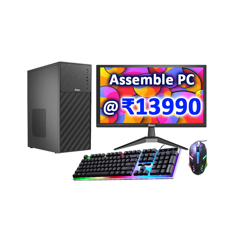 Assemble Desktop PC - Core i3-4th, 8GB RAM, 256GB SSD, 20.5"LED, Keyboard+ Mouse