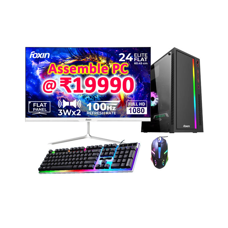 Assemble Desktop PC - Core i5-4th, 16GBRAM, 256GB SSD, 24"SlimLED, Keyboard+Mous