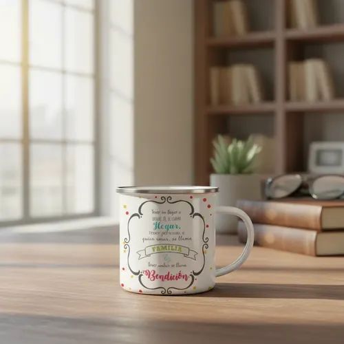 Taza Enlozada Tío Genial - Diversión Y Sabiduría Blanco