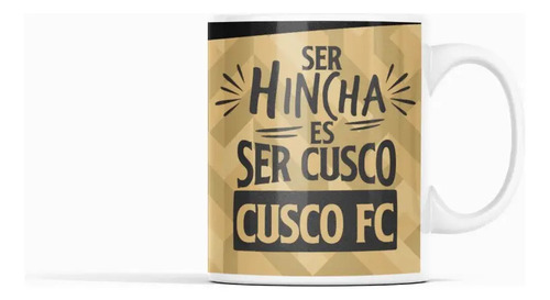 Taza Cusco Fc Imperial - Futbol Peruano Blanco