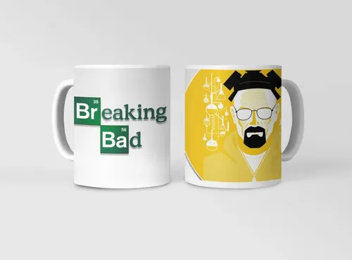 Taza Breanking Bad Heisenberg Blanco