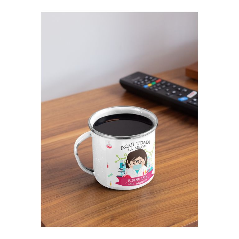 Taza Enlozada Bioanalista - Precisiones con Café M