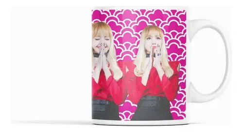Taza Black Pink Perfecto Para Tu Café Diario Blanco