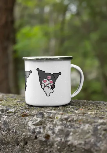 Taza Enlozada Kuromi - Aventuras Oscuras Y Kawaii Blanco Kuromi Aventuras