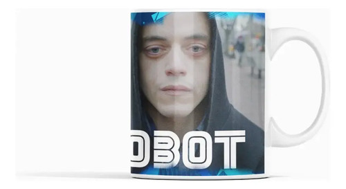 Taza Mr. Robot - Hackeos Y Secretos Revelados Blanco