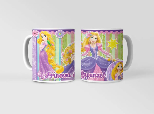 Taza Aventuras De Rapunzel Descubiertas Blanco