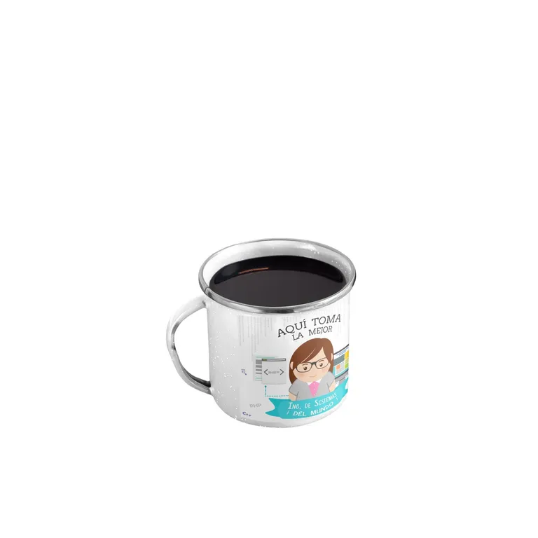 Taza Enlozada Ing. de Sistemas - Codificando el Futuro M