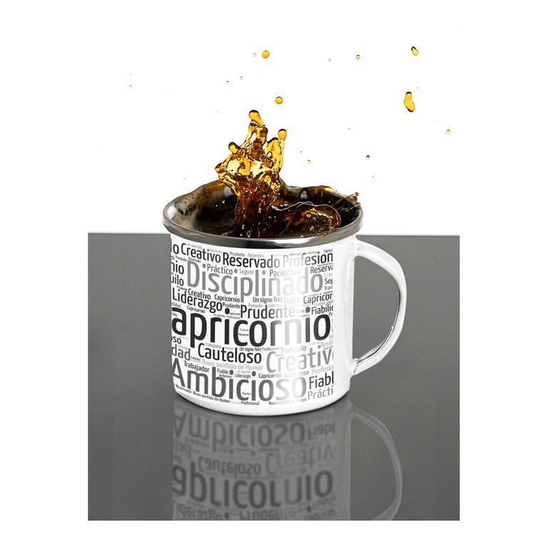 Taza Enlozada Capricornio - Disciplina y Responsabilidad