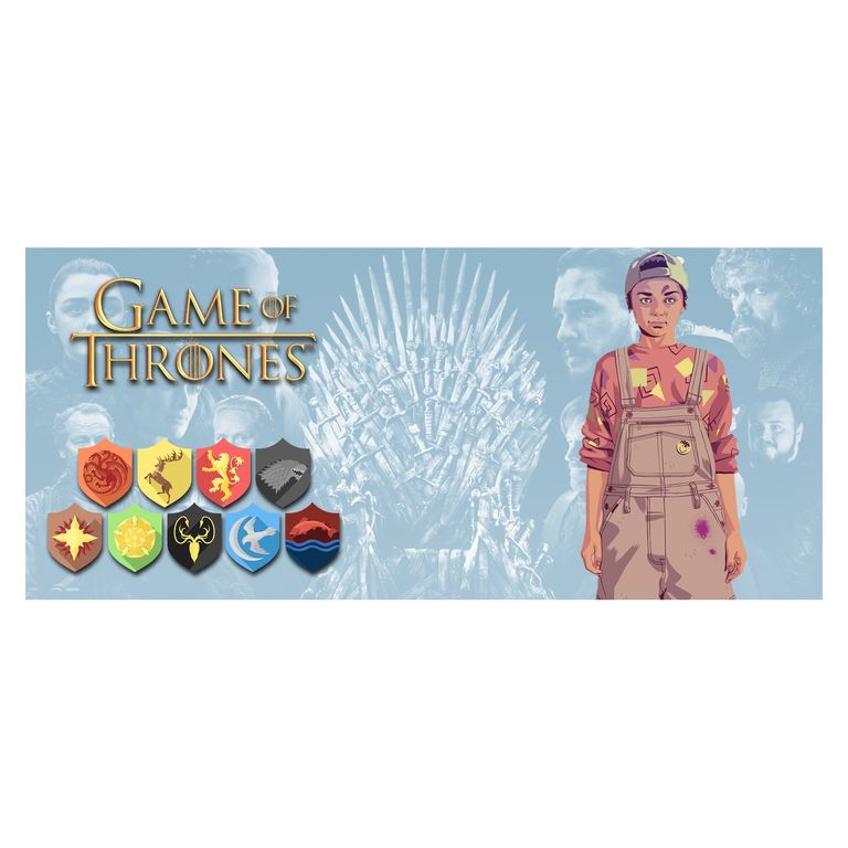 Taza Juego de Tronos - Tronos que Cambian con Arya Stark