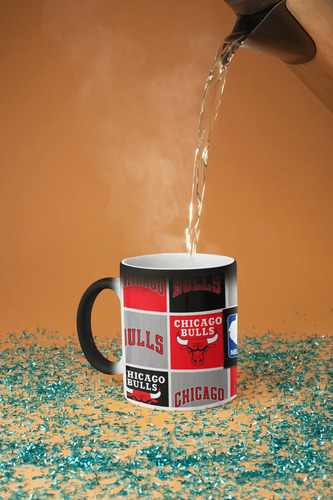 Taza Mágica Chicago Bulls Jordán - Nba 03 Negro Nba